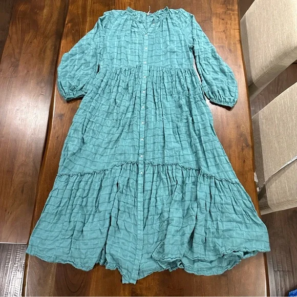 Free People Edie Maxi Dress Fall Maxi Top Size Medium Boho - Picture 2 of 6